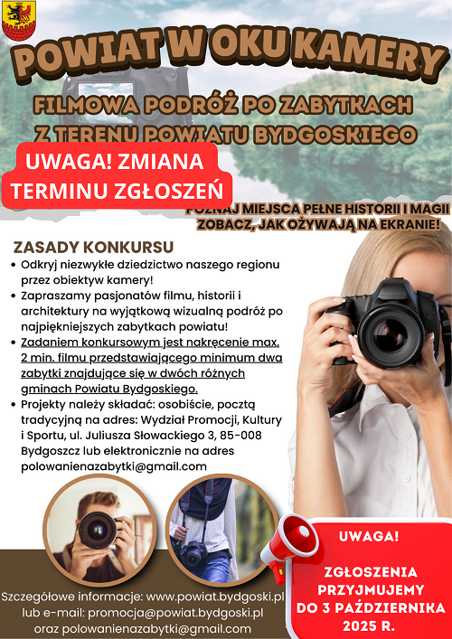 POWIAT W OKU KAMERY ZMIANA TERMINU ZGlOSZEN 1