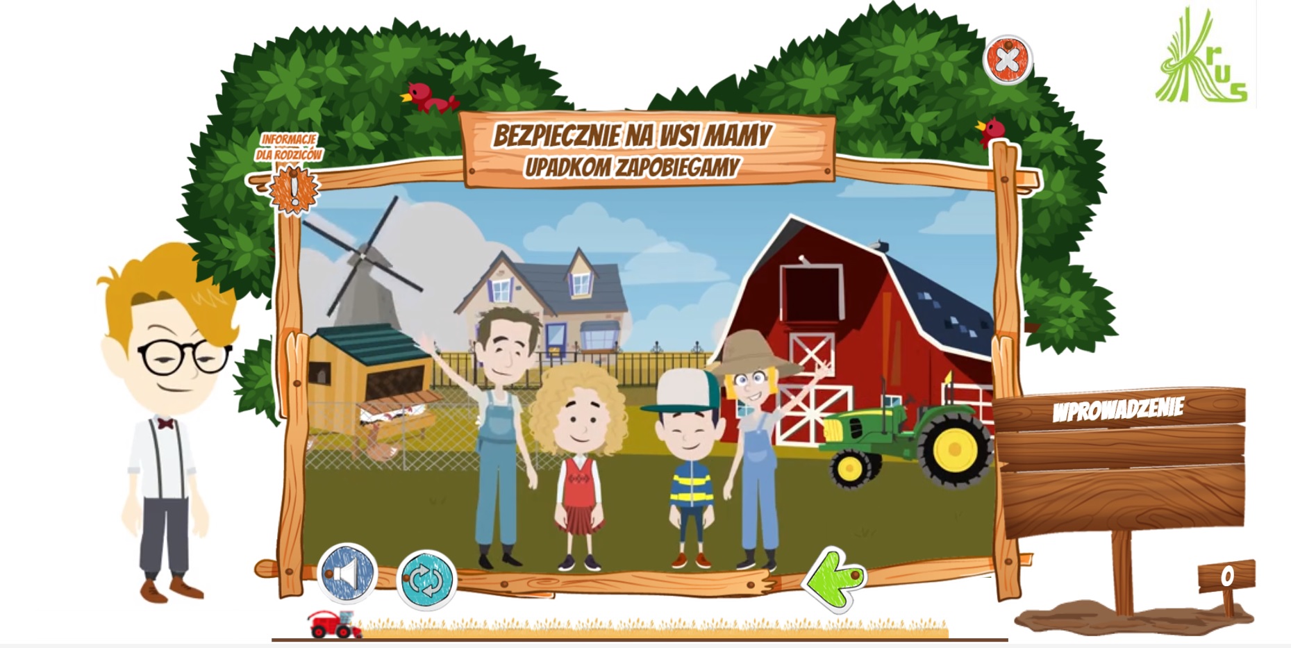 Obraz Bezpiecznie na wsi mamy upadkom zapobiegamy