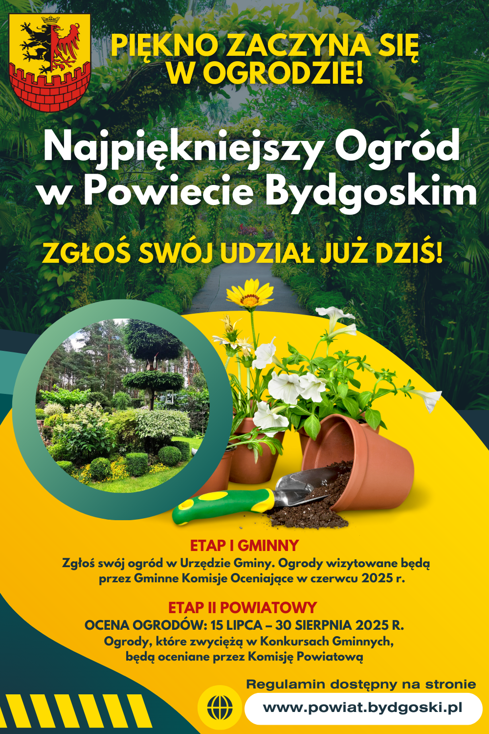 Green and Yellow Modern Organic Garden Tips Pinterest Pin 1