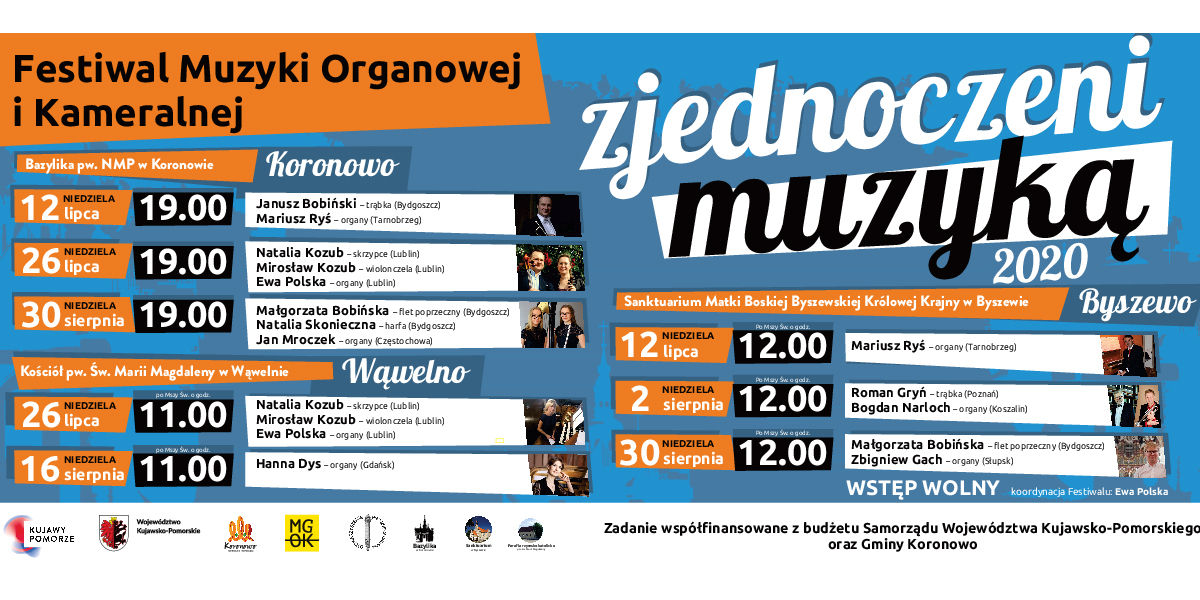 Festiwal Muzyki Organowej i Kameralnej „Zjednoczeni Muzyką" - zachęcamy do udziału w koncertach